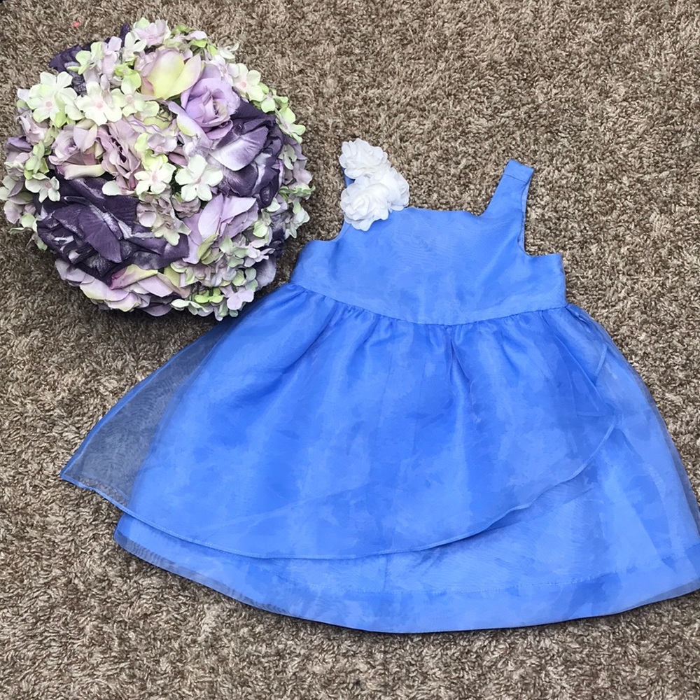 Gorgeous Janie and Jack Baby Girls Blue Dress